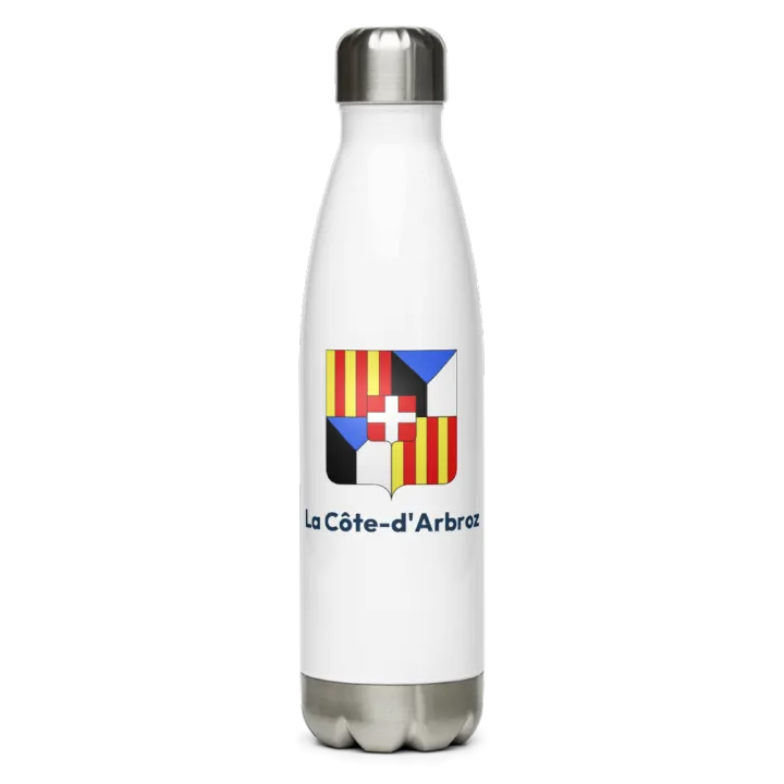 Gourde inox — blason de la Côte-d'Arbroz