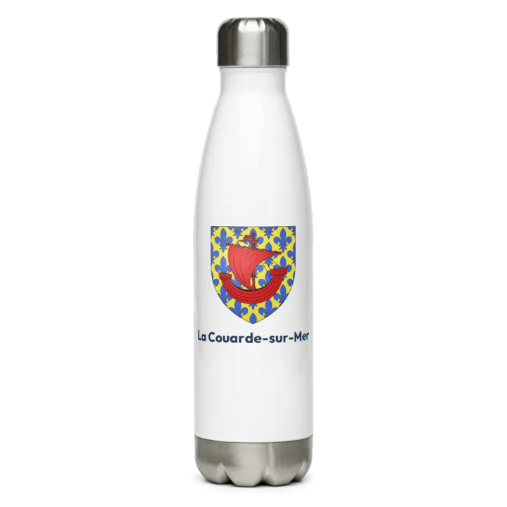 Gourde inox — blason de la Couarde-sur-Mer