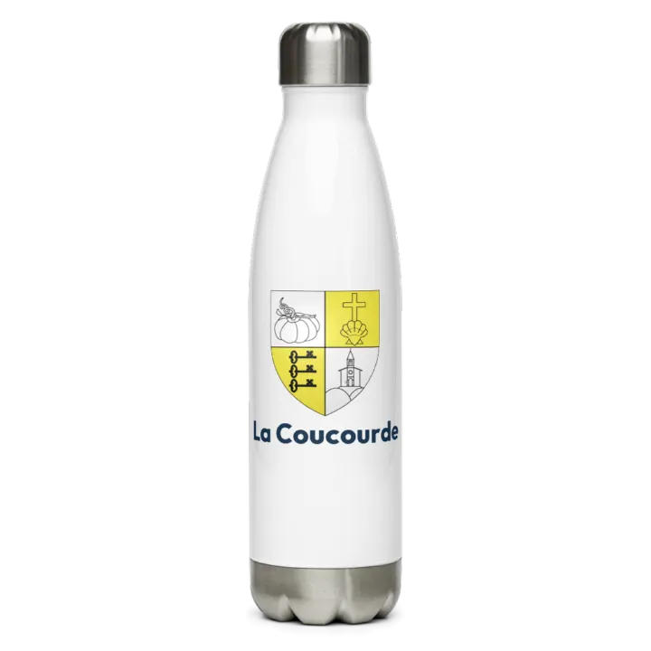 Gourde inox blason de La Coucourde