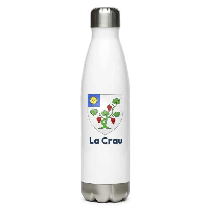 Gourde inox blason de La Crau