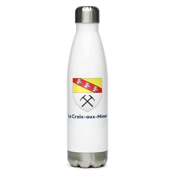 Gourde inox blason de La Croix-aux-Mines