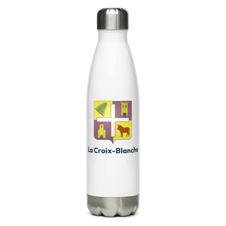 Gourde inox blason de La Croix-Blanche
