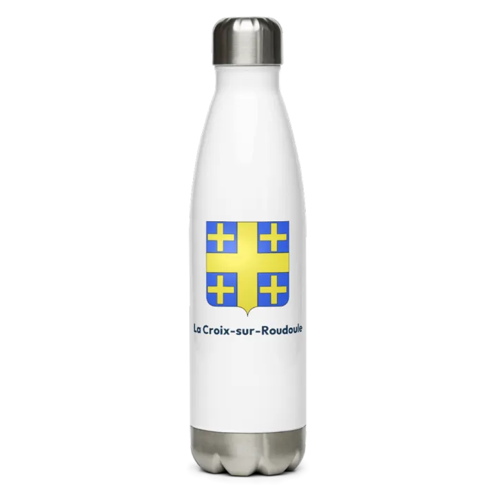 Gourde inox blason de La Croix-sur-Roudoule