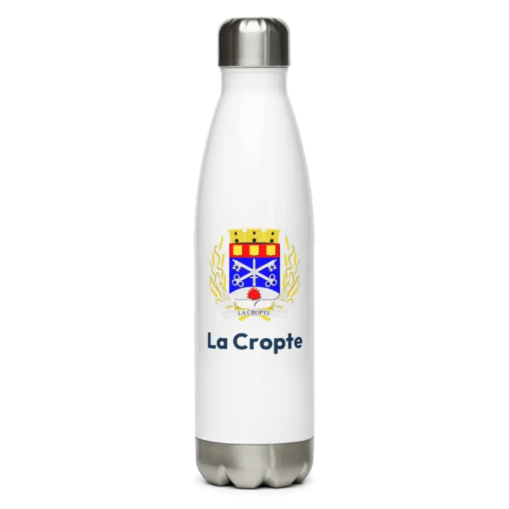 Gourde inox blason de La Cropte