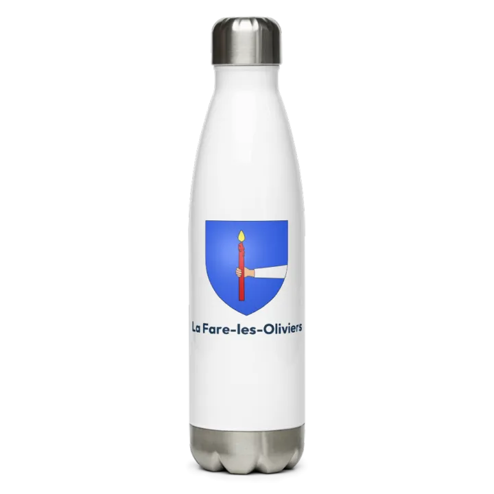 Gourde inox blason de La Fare-les-Oliviers