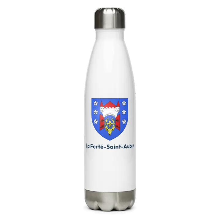 Gourde inox — blason de la Ferté-Saint-Aubin