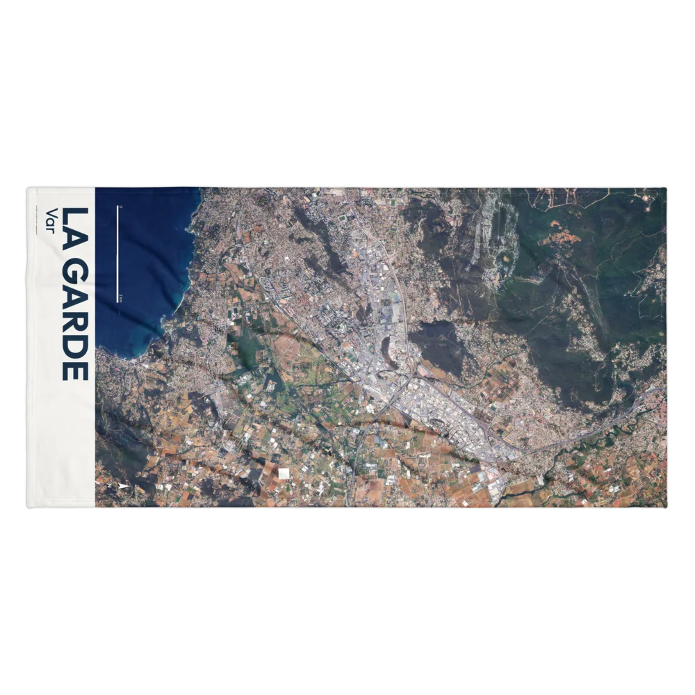 Serviette cartographique — carte de La Garde