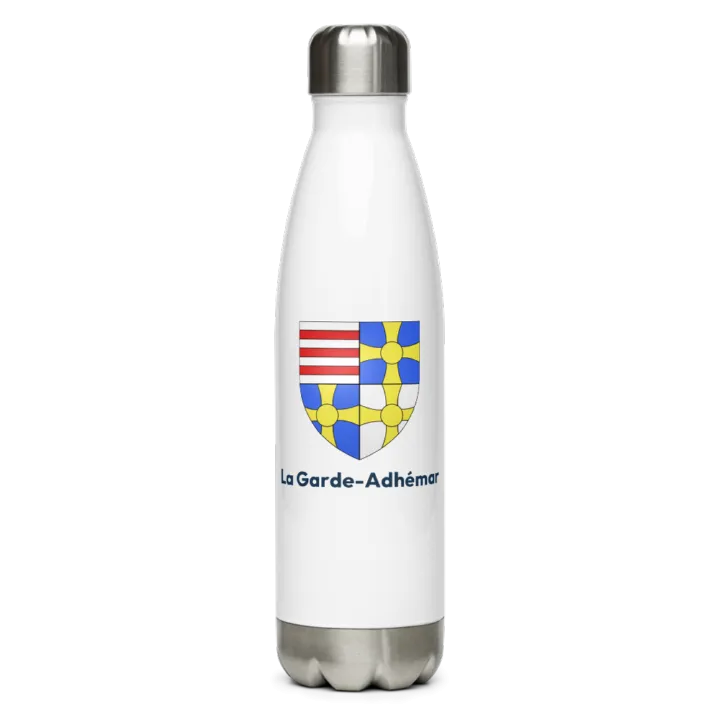Gourde inox blason de La Garde-Adhémar