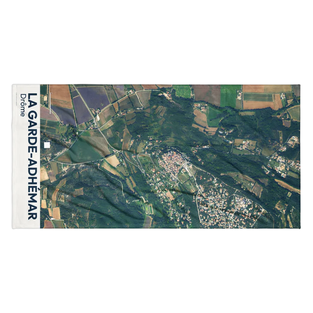 Serviette cartographique — carte de La Garde-Adhémar