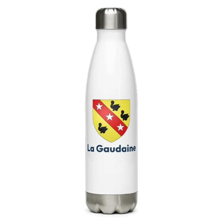 Gourde inox — blason de la Gaudaine