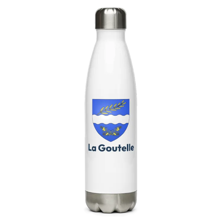 Gourde inox — blason de la Goutelle