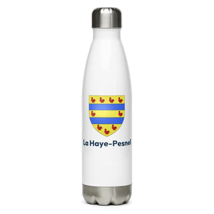 Gourde inox blason de La Haye-Pesnel