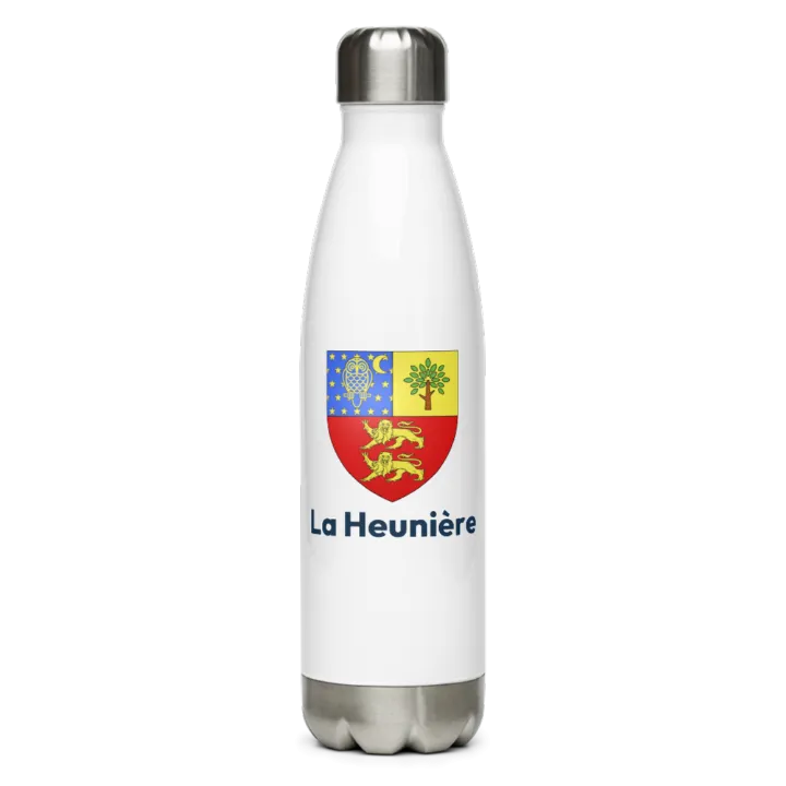 Gourde inox — blason de la Heunière