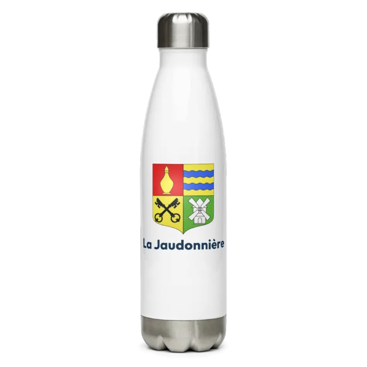 Gourde inox — blason de la Jaudonnière