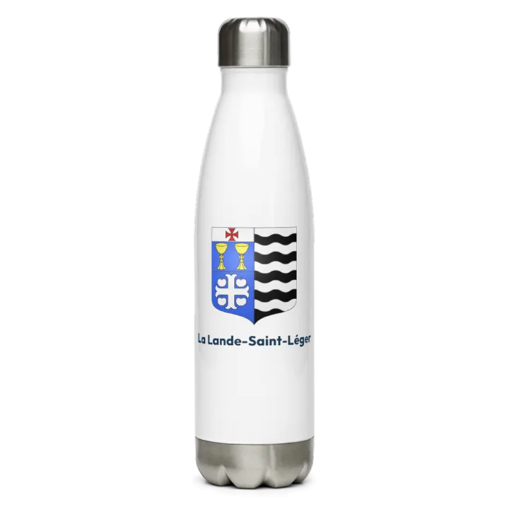 Gourde inox — blason de la Lande-Saint-Léger
