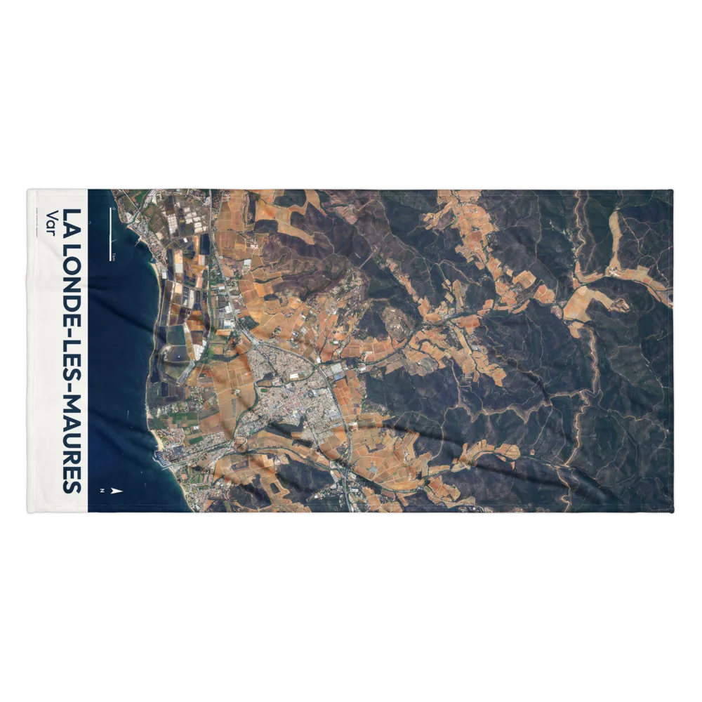 Serviette cartographique — carte de La Londe-les-Maures