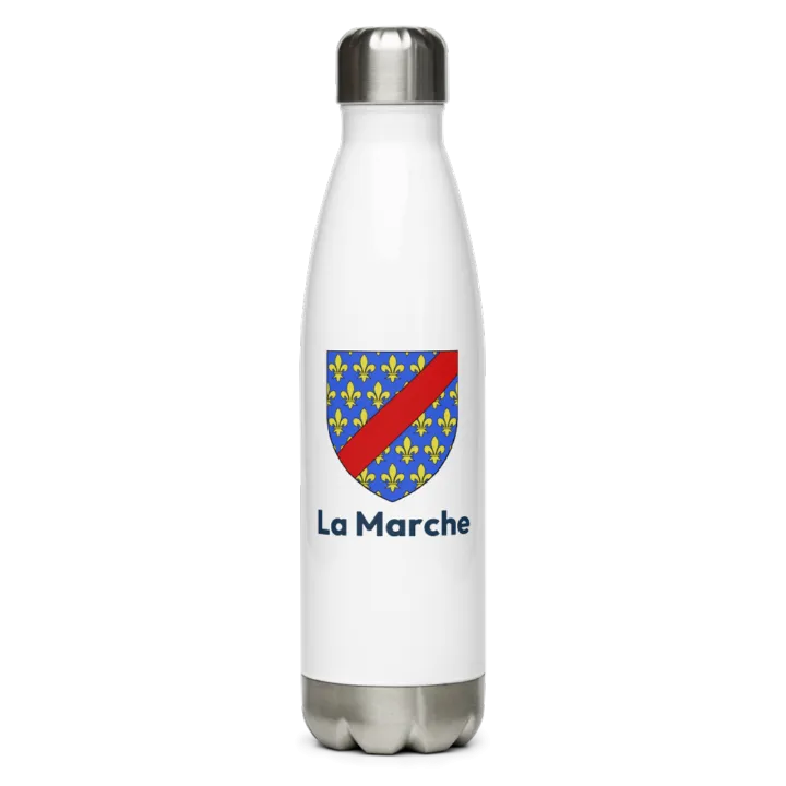 Gourde inox — blason de la Marche