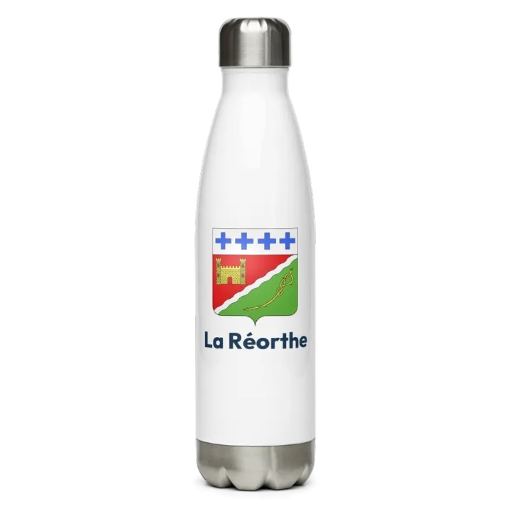 Gourde inox — blason de la Réorthe