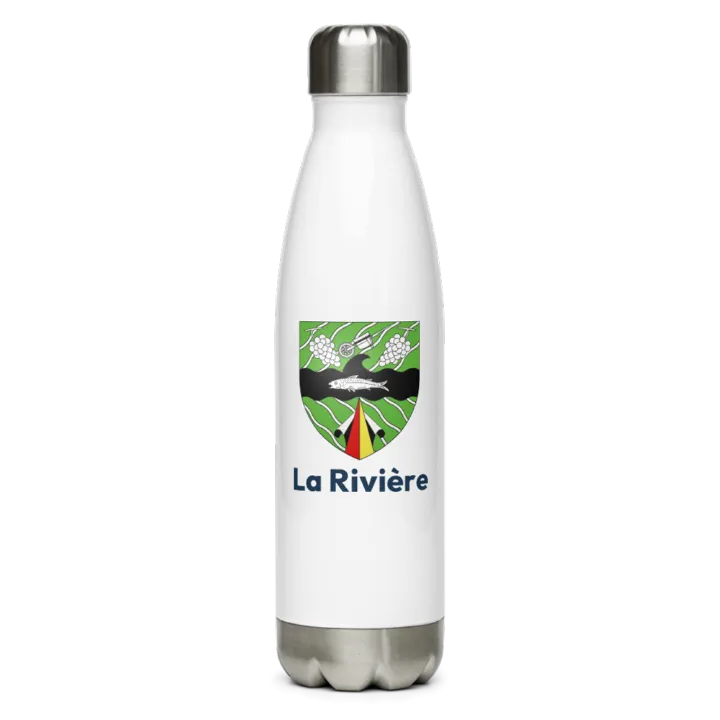 Gourde inox blason de La Rivière