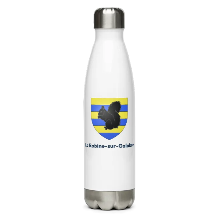 Gourde inox — blason de la Robine-sur-Galabre