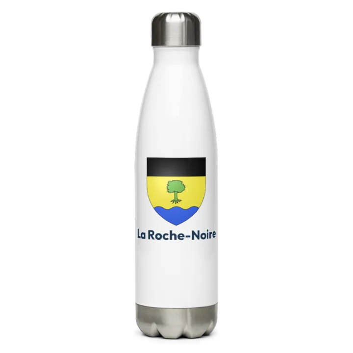Gourde inox — blason de la Roche-Noire