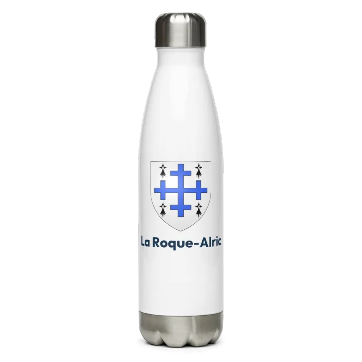 Gourde inox blason de La Roque-Alric