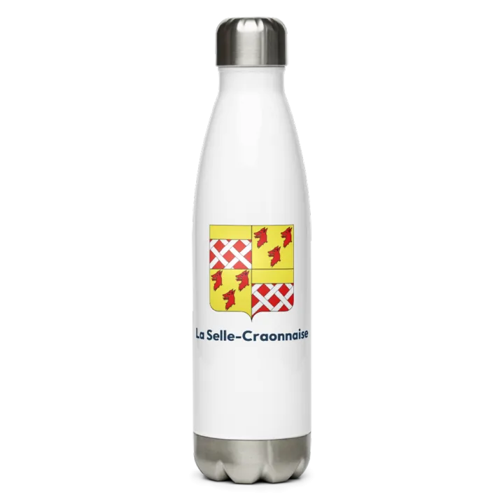 Gourde inox — blason de la Selle-Craonnaise