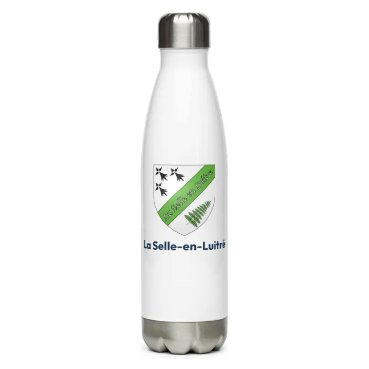 Gourde inox blason de La Selle-en-Luitré