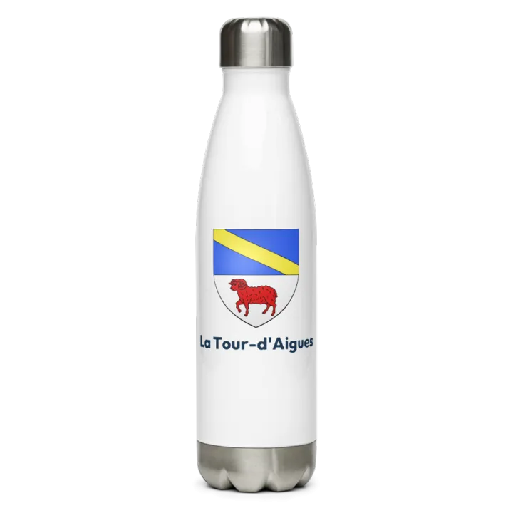 Gourde inox — blason de la Tour-d'Aigues
