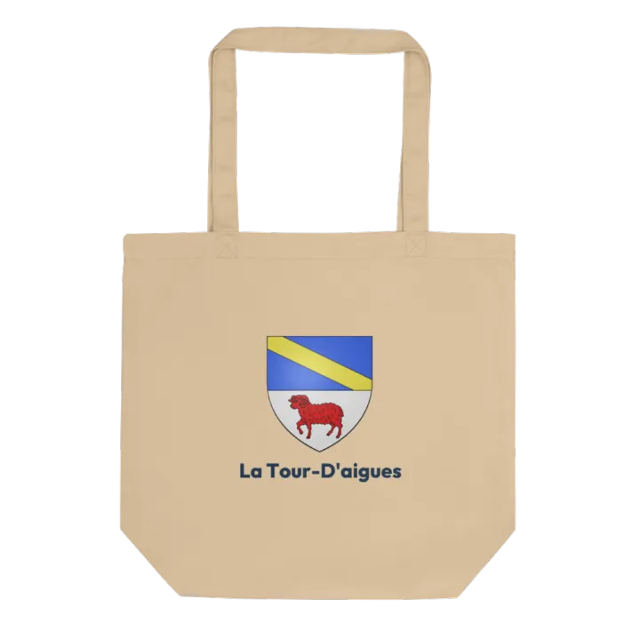 Tote bag coton bio — blason de la Tour-d'Aigues