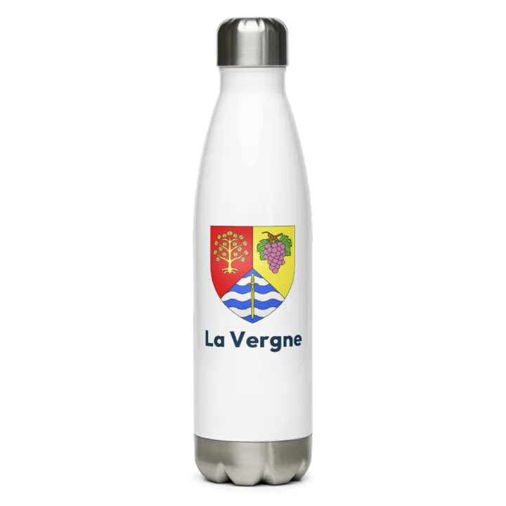 Gourde inox blason de La Vergne