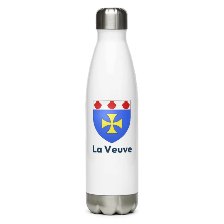 Gourde inox — blason de la Veuve