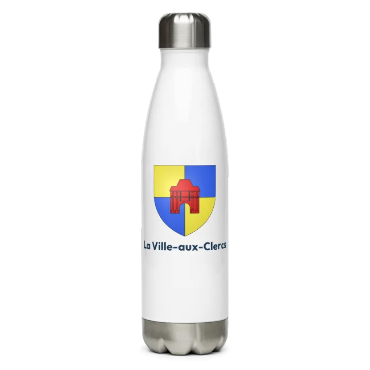 Gourde inox blason de La Ville-aux-Clercs