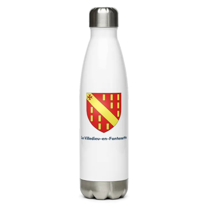 Gourde inox blason de La Villedieu-en-Fontenette