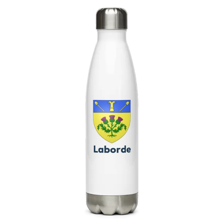 Gourde inox blason de Laborde
