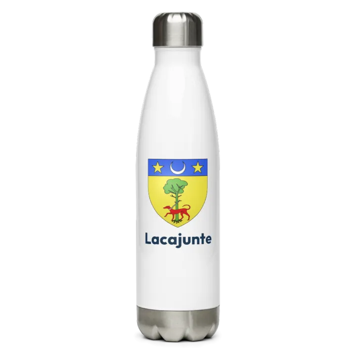 Gourde inox blason de Lacajunte