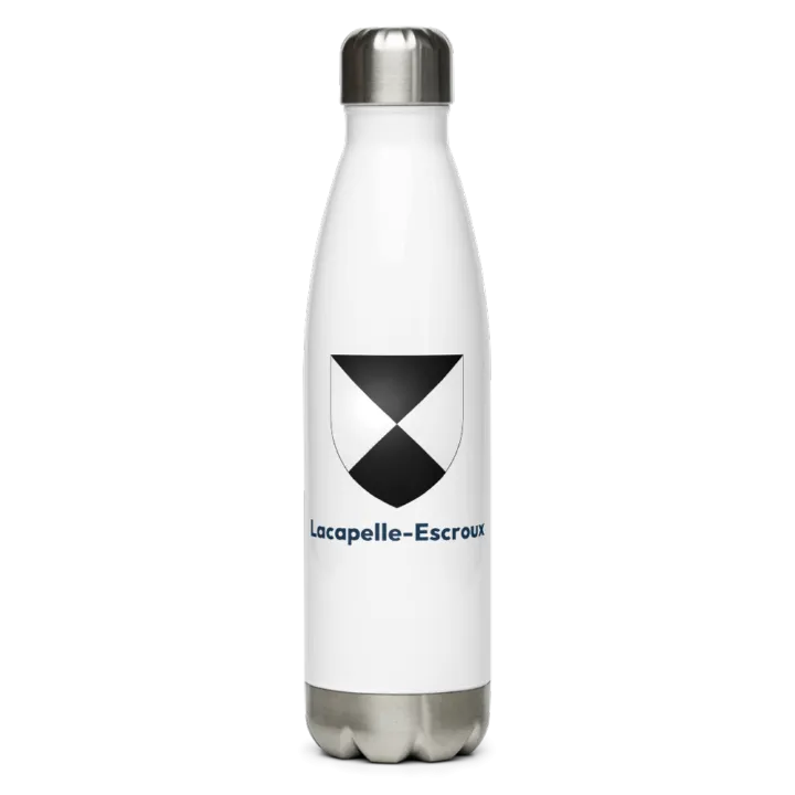 Gourde inox blason de Lacapelle-Escroux