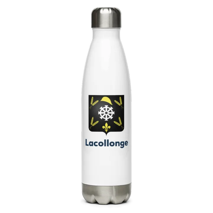 Gourde inox — blason de Lacollonge