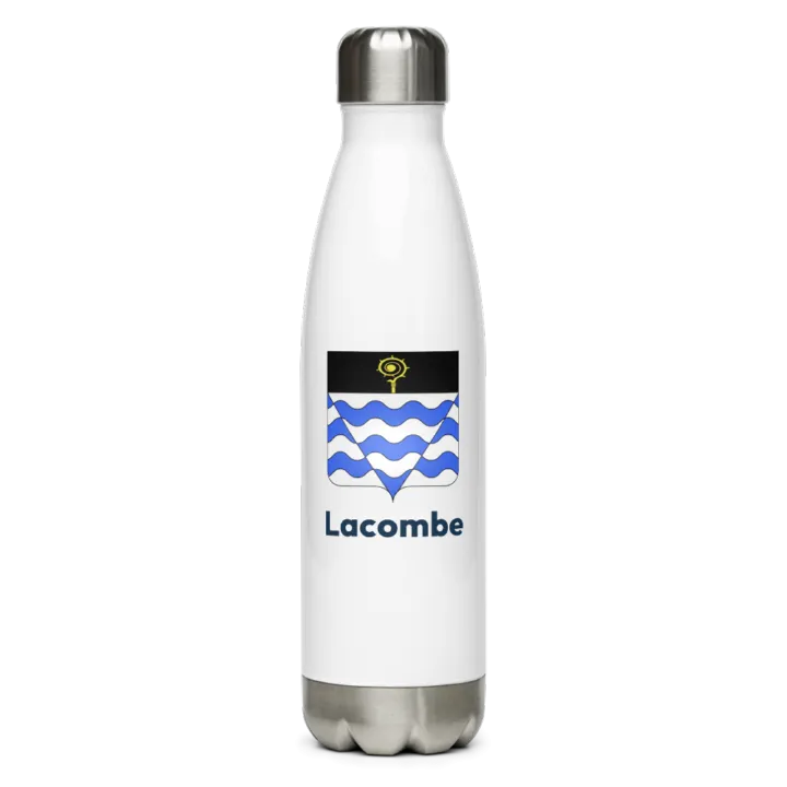 Gourde inox blason de Lacombe