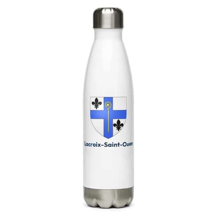 Gourde inox — blason de Lacroix-Saint-Ouen