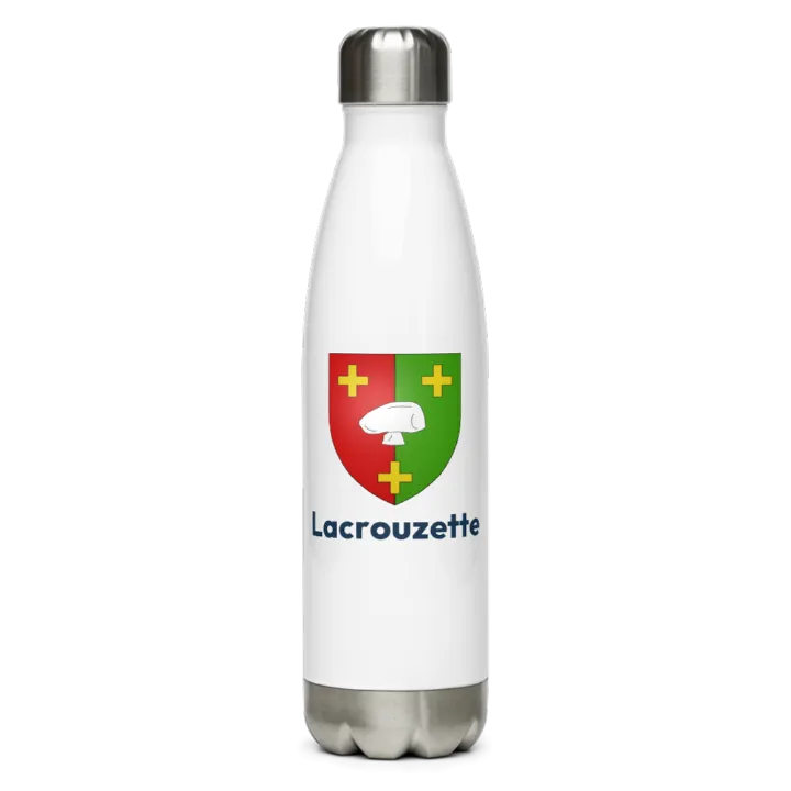 Gourde inox blason de Lacrouzette