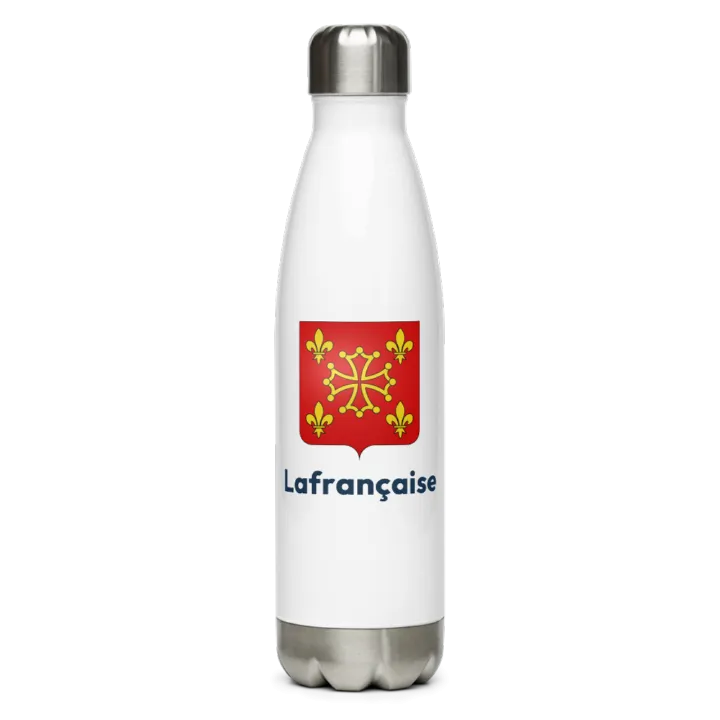 Gourde inox — blason de Lafrançaise