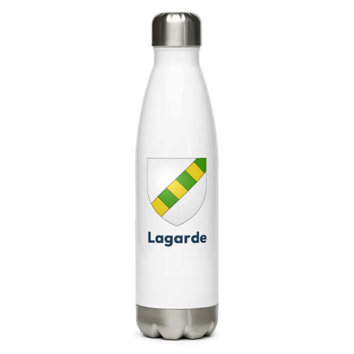 Gourde inox blason de Lagarde
