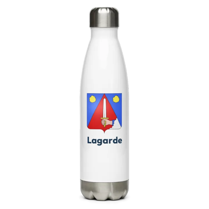 Gourde inox blason de Lagarde