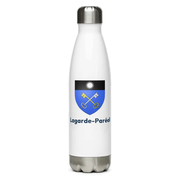 Gourde inox blason de Lagarde-Paréol