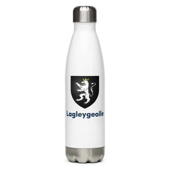 Gourde inox — blason de Lagleygeolle
