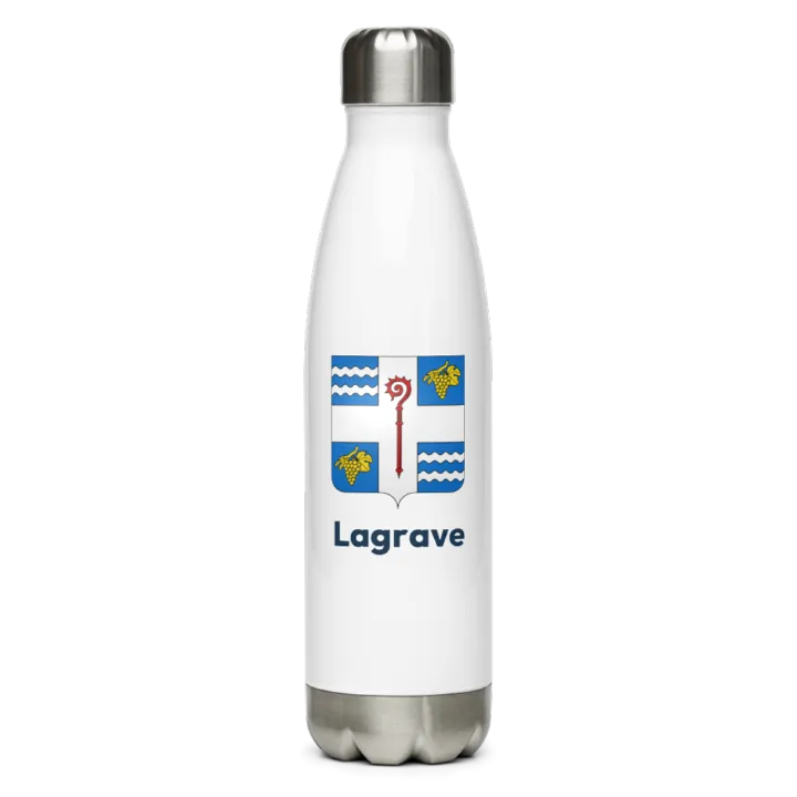 Gourde inox blason de Lagrave
