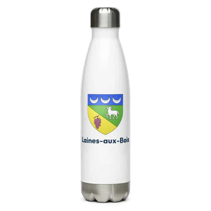 Gourde inox blason de Laines-aux-Bois