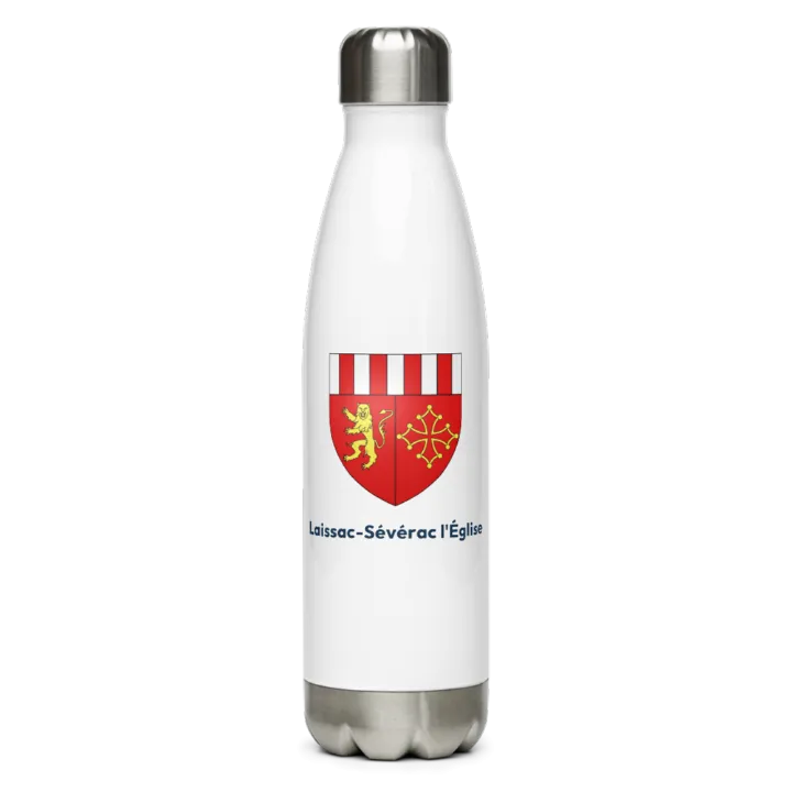 Gourde inox — blason de Laissac-Sévérac l'Église