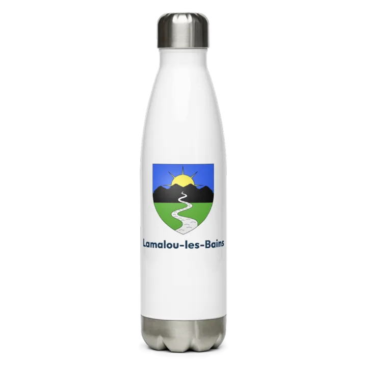 Gourde inox blason de Lamalou-les-Bains